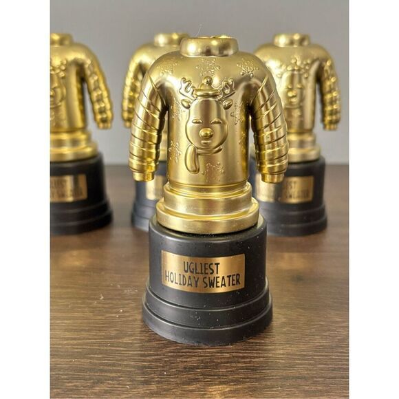 Target Bullseye Playground 4 ugliest sweater trophies Christmas - Picture 2 of 5